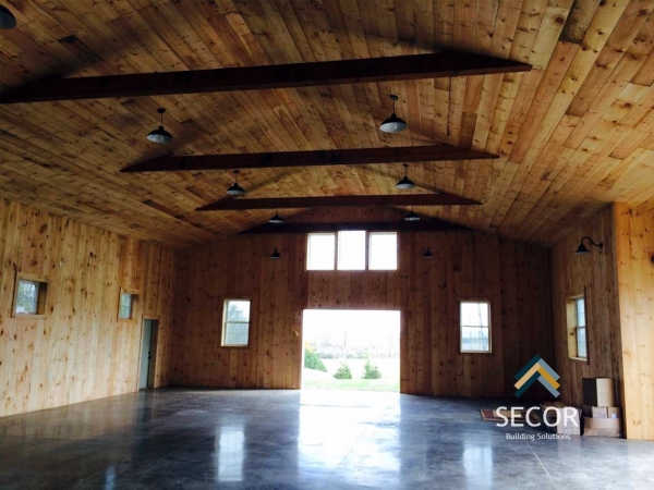 Three Tips To Better Pole Barn Insulation Post Frame Pole Barn Metal   Keefus5 600x450 